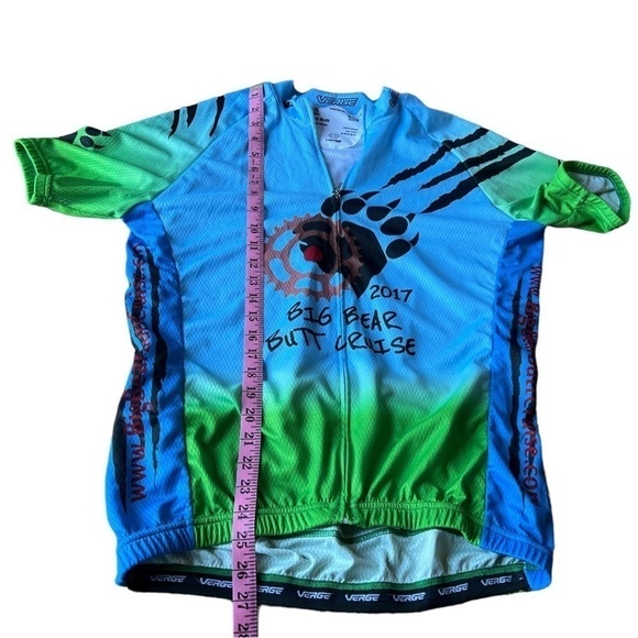 Verge Elite Relaxed Bold Collection Mens Cycling Jersey Big Bear Butt Cruise, XL - Picture 9 of 9
